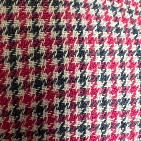Talbots Double Breasted Pink Houndstooth Blazer 2P Plaid Jacket - Picture 9 of 13